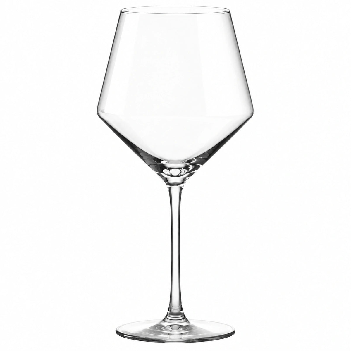 Calice da vino 500 ml in vetro trasparente a stelo design moderno