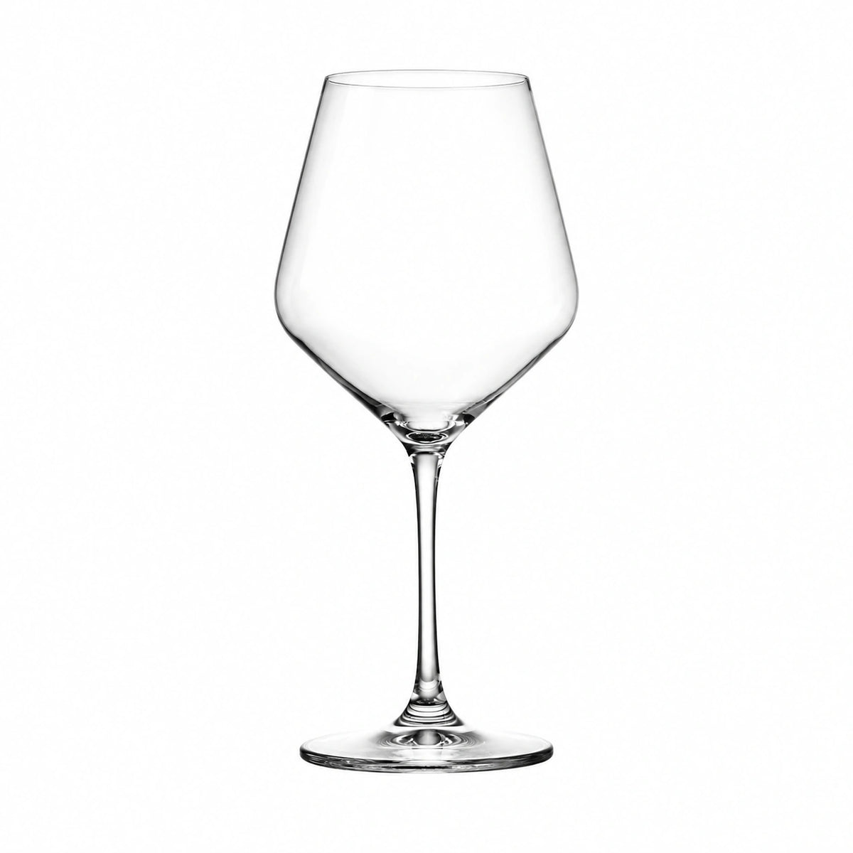 Calice da vino 550 ml in vetro trasparente 23 cm a stelo tulipano